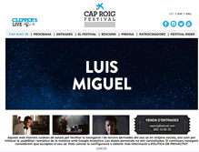 Tablet Screenshot of caproigfestival.com